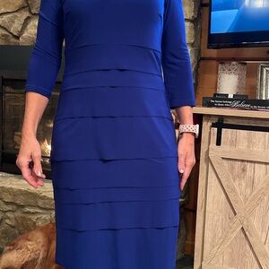 Joseph Ribkoff Royal Blue Long Sleeve Dress